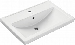 ASB-Woodline Мебель для ванной Венеция 70 подвесная белая патина серебро – фотография-17
